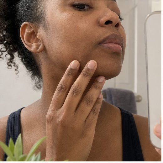 Checking smoother chin after root removal
